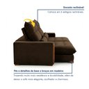 Ver imagem 4 de Sofá Retrátil e Reclinável 3 Lugares 230cm Santorini