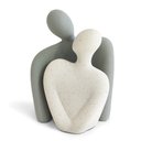 Ver imagem 1 de Escultura Casal União Decorativo em Cerâmica 21x17cm