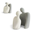 Ver imagem 4 de Escultura Casal União Decorativo em Cerâmica 21x17cm