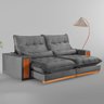 Sofá Retrátil e Reclinável 3 Lugares 250cm Santorini - 1