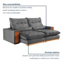 Ver imagem 5 de Sofá Retrátil e Reclinável 3 Lugares 250cm Santorini