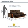 Sofá Retrátil e Reclinável 3 Lugares 250cm Santorini - 3