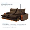 Ver imagem 6 de Sofá Retrátil e Reclinável 3 Lugares 250cm Santorini