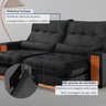 Sofá Retrátil e Reclinável 3 Lugares 250cm Santorini - 8