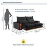 Sofá Retrátil e Reclinável 3 Lugares 250cm Santorini - 3