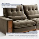 Ver mais imagens de Sofá Retrátil e Reclinável 4 Lugares 290cm Santorini