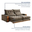 Ver imagem 7 de Sofá Retrátil e Reclinável 4 Lugares 290cm Santorini