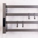 Ver imagem 3 de Toalheiro Elétrico Térmico Aquecido 30x 45 Cinza 110V