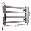 Ver imagem 5 de Toalheiro Elétrico Térmico Aquecido 30x 45 Cinza 110v