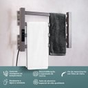 Ver imagem 5 de Toalheiro Elétrico Térmico Aquecido 30x 45 Cinza 110V