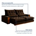 Ver imagem 7 de Sofá Retrátil e Reclinável 4 Lugares 290cm Santorini