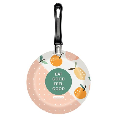 Frigideira em Alumínio Antiaderente 24 Cm Salmão Estampado Tramontina