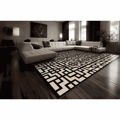 Tapete Rayza Marbella Cyclone Black Cosmic 2.00m X 2.50m