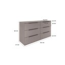 Ver imagem 3 de Cômoda para Quarto 6 Gavetas 150cm Serena Marrom/Gianduia