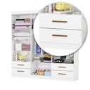 Ver imagem 6 de Guarda-Roupa 6 Portas 4 Gavetas Infantil Perola Branco