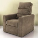 Ver imagem 1 de Poltrona Reclinável Papai Theo Veludo Marrom