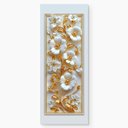 Ver imagem 4 de Adesivo de Porta - Floral Dourado