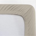 Ver imagem 2 de Jogo de Cama Solteiro King Malha Liso 2 Peças Image Bege