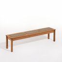 Ver imagem 1 de Banco em Madeira 180x37cm Linha Traço Bege/Stain Jatobá/Rami