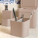 Ver imagem 6 de Kit Escorredor de Louça Prato Talheres Utensílios de Cozinha Bege