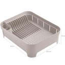 Ver imagem 4 de Kit Escorredor de Louça Prato Talheres Utensílios de Cozinha Bege