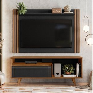 Rack com Painel para Tv até 65 Polegadas Ripado