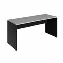 Ver imagem 3 de Mesa Escritório Escrivaninha 160cm X 70cm Pés Painel F5 Cor:cinza Sagrado com Preto