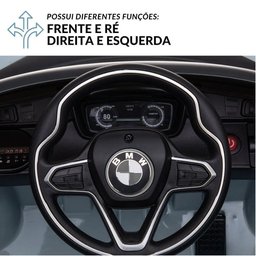 Carro Eletrico Infantil Bmw I8 Luz e Som 12v Branco - Importway - 5