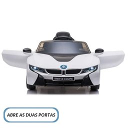 Carro Eletrico Infantil Bmw I8 Luz e Som 12v Branco - Importway - 3