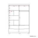 Ver imagem 5 de Guarda Roupa Infantil 4 Portas 4 Gavetas Circus Off White/Cinamomo
