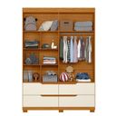 Ver imagem 4 de Guarda Roupa Infantil 4 Portas 4 Gavetas Circus Off White/Cinamomo