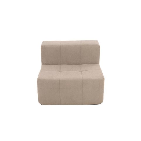 Sofá Modular Central 1 Lugar 84cm Kappesberg Boucle Capuccino