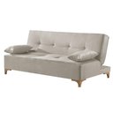 Ver imagem 1 de Sofá Cama 2 Lugares Living M-143 Veludo Martins Creme