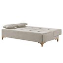 Ver imagem 3 de Sofá Cama 2 Lugares Living M-143 Veludo Martins Creme