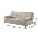 Ver imagem 4 de Sofá Cama 2 Lugares Living M-143 Veludo Martins Creme