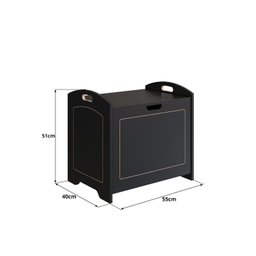 Baú Davi Retrô com Divisória Interna 100% Mdf 15cm Bp – 55cm X 51cm X 40cm Lxaxp - 3