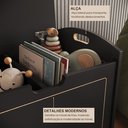 Ver imagem 6 de Baú Davi Retrô com Divisória Interna 100% Mdf 15cm Bp – 55cm X 51cm X 40cm Lxaxp