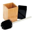 Ver imagem 1 de Escova Sanitária Para Banheiro Com Suporte de Bambu - Wp Connect