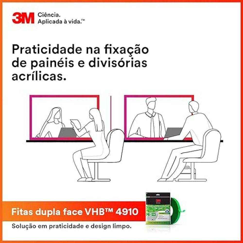 3m, Fita Dupla-face, 4910, 12mmx5m 1 Rollo - 4