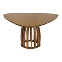 Ver imagem 3 de Mesa de Jantar Armonia Triangular MDF 156x153cm Amêndoa Decorise