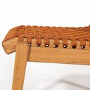 Ver imagem 5 de Conjunto 2 Cadeiras em Madeira Linha Traço Corda Laranja/Stain Jatobá/Ocre