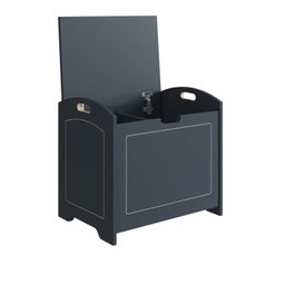 Baú Davi Retrô com Divisória Interna 100% Mdf 15cm Bp – 55cm X 51cm X 40cm Lxaxp - 3