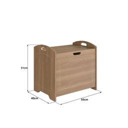 Baú Davi Retrô com Divisória Interna 100% Mdf 15cm Bp – 55cm X 51cm X 40cm Lxaxp - 3