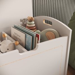 Baú Davi Retrô com Divisória Interna 100% Mdf 15cm Bp – 55cm X 51cm X 40cm Lxaxp - 6