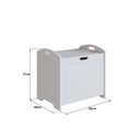 Ver imagem 3 de Baú Davi Retrô com Divisória Interna 100% Mdf 15cm Bp – 55cm X 51cm X 40cm Lxaxp