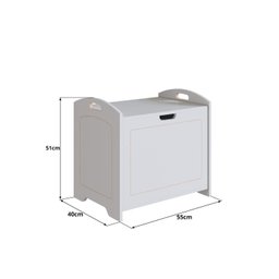 Baú Davi Retrô com Divisória Interna 100% Mdf 15cm Bp – 55cm X 51cm X 40cm Lxaxp - 3