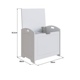 Baú Davi Retrô com Divisória Interna 100% Mdf 15cm Bp – 55cm X 51cm X 40cm Lxaxp - 8