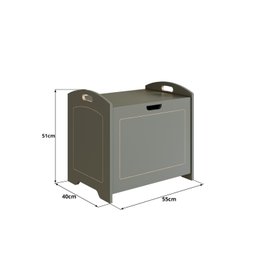 Baú Davi Retrô com Divisória Interna 100% Mdf 15cm Bp – 55cm X 51cm X 40cm Lxaxp - 3