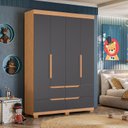 Ver imagem 1 de Guarda Roupa Infantil 4 Portas 4 Gavetas Circus
