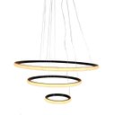Ver imagem 1 de Lustre Pendente Luminaria 3 Aneis Arcos Perfil Articulavel 48W Ajustavel Perfil Infinito Decoraçao S